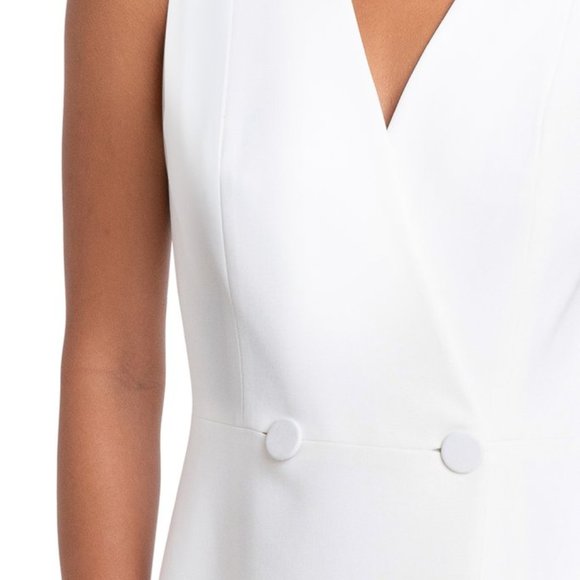 Black Halo White Manta Dress 4, 8 - Picture 3 of 3